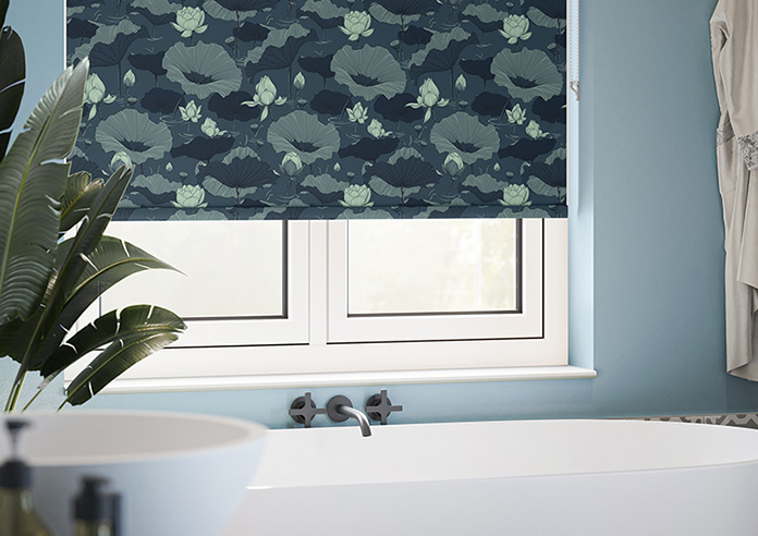Lotus, Denim - Twist&Fit Roller Blind - Image 5